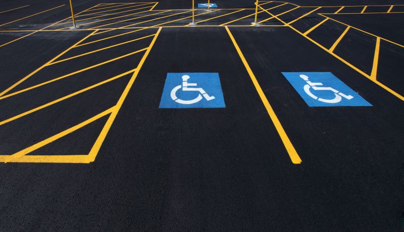Disability Parking Marking in Los Angeles, CA