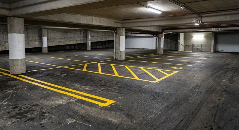 Parking Garage Striping in Houston, TX