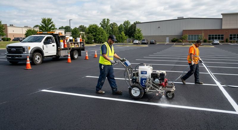 Commercial Asphalt Painting in Palm Springs, CA